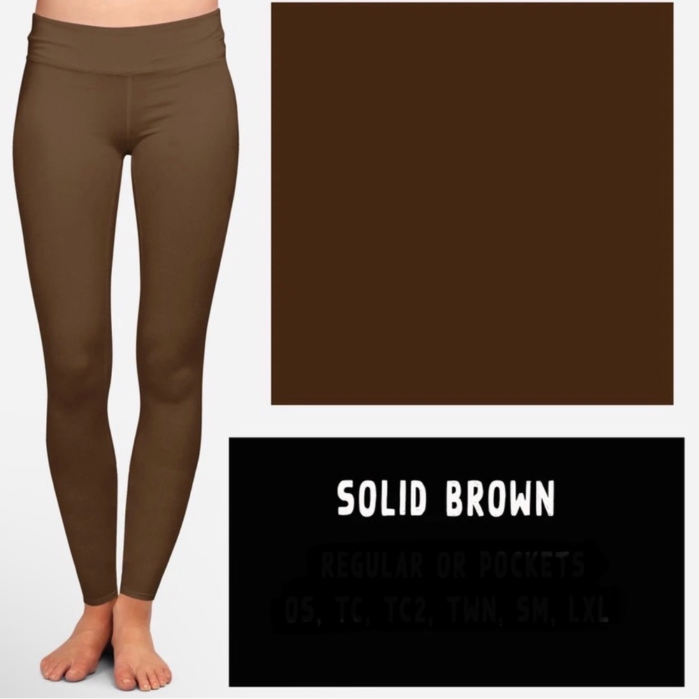 Custom Leggings - Brown